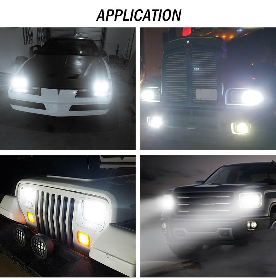 Eagle Series ® 5x7 DRL Jeep Led Headlight T004C application