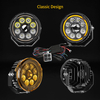 Upgraded Dual-Color DRL Motorcycle Light with 4-Level Control-D040-9-C-AWY
