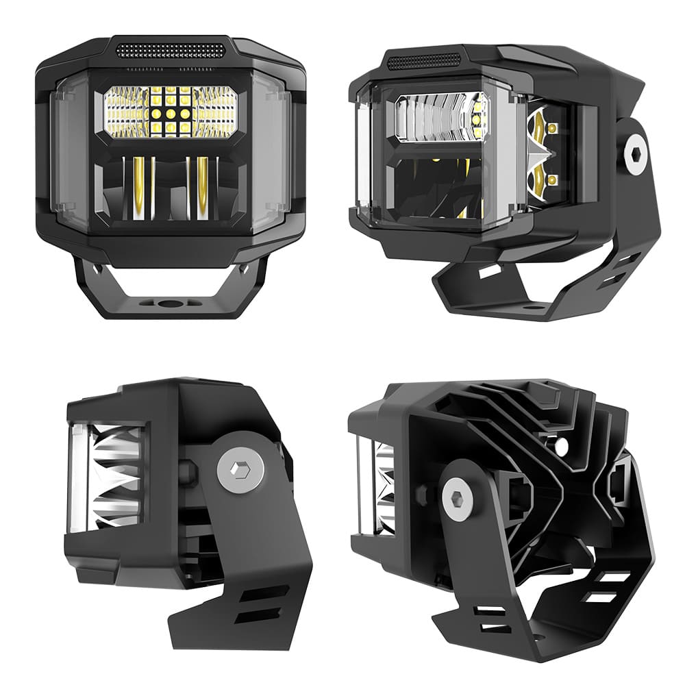  3 Inch Led Light Pods with Side Shooter for Trucks-F996DZ-3