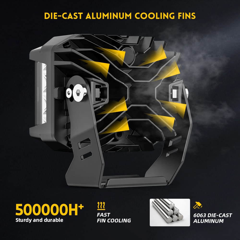 5Inch 122W Side Shooter Driving Lights with Combo Beam