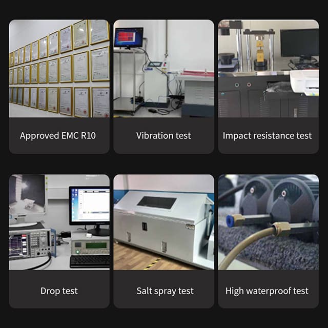 ECE R10 Certified Square Tractor Work Lights with 3D DRL