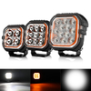 ECE R10 Certified Square Tractor Work Lights with 3D DRL
