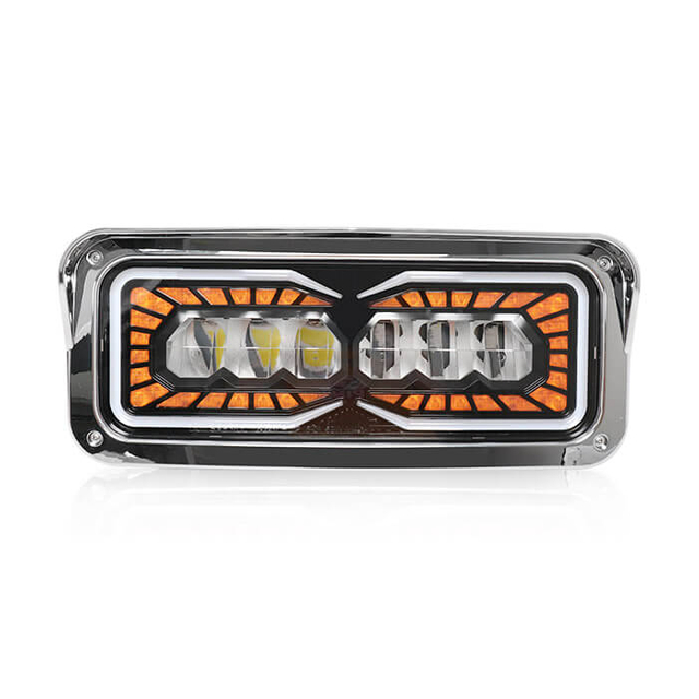 Peterbilt 379 Headlight Assembly Halo Running Light JG-HPC1001