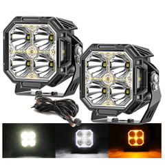 いいスタイル Shooter Side Pod LED Cube 60W Amber F993 jeep for Backlight パーツ