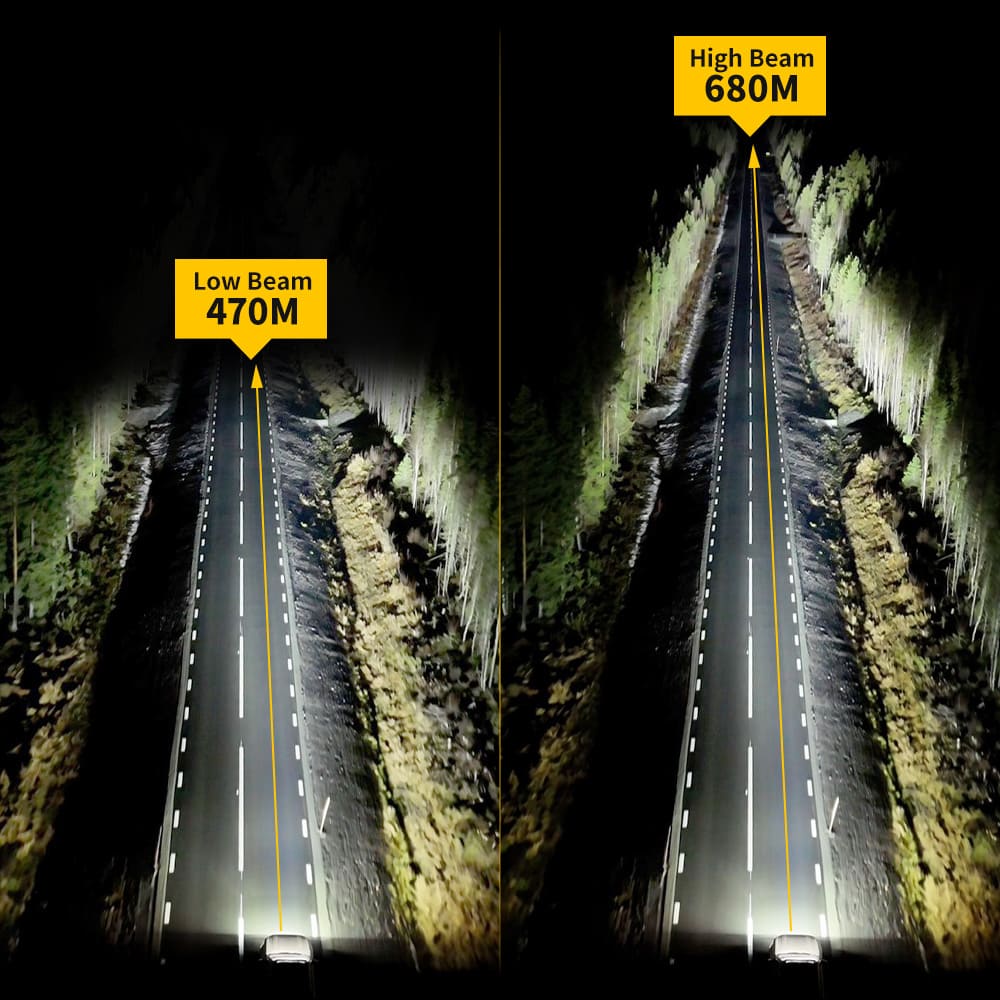 9 Inch Anti Glare Round Driving Light with White & Amber DRL-D091-6