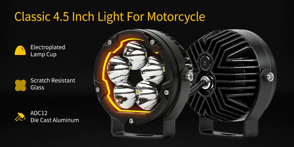 4.5 inch motorcycle LED auxiliary light