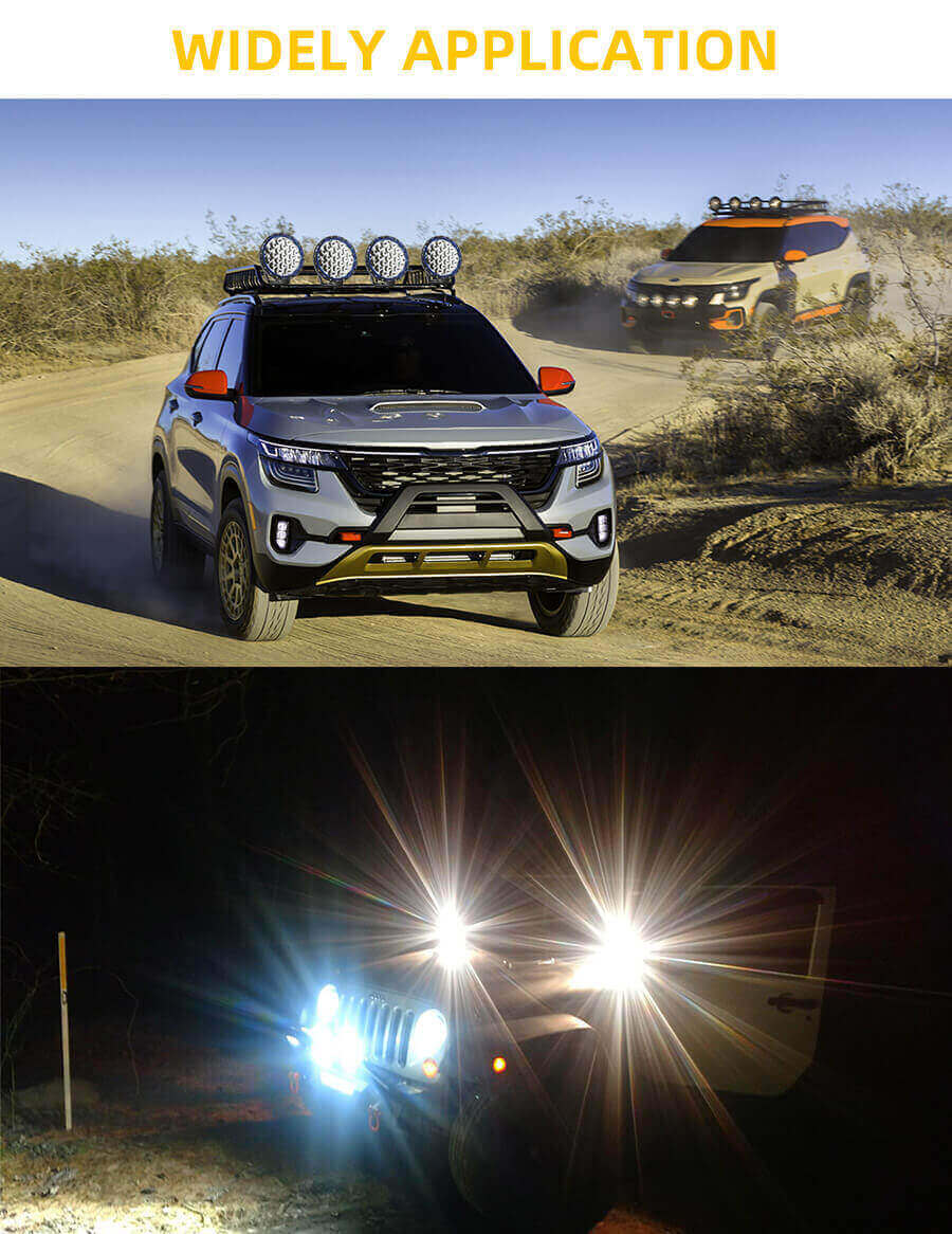 7 inch Round Led Offroad Spotlights JG-D002 application