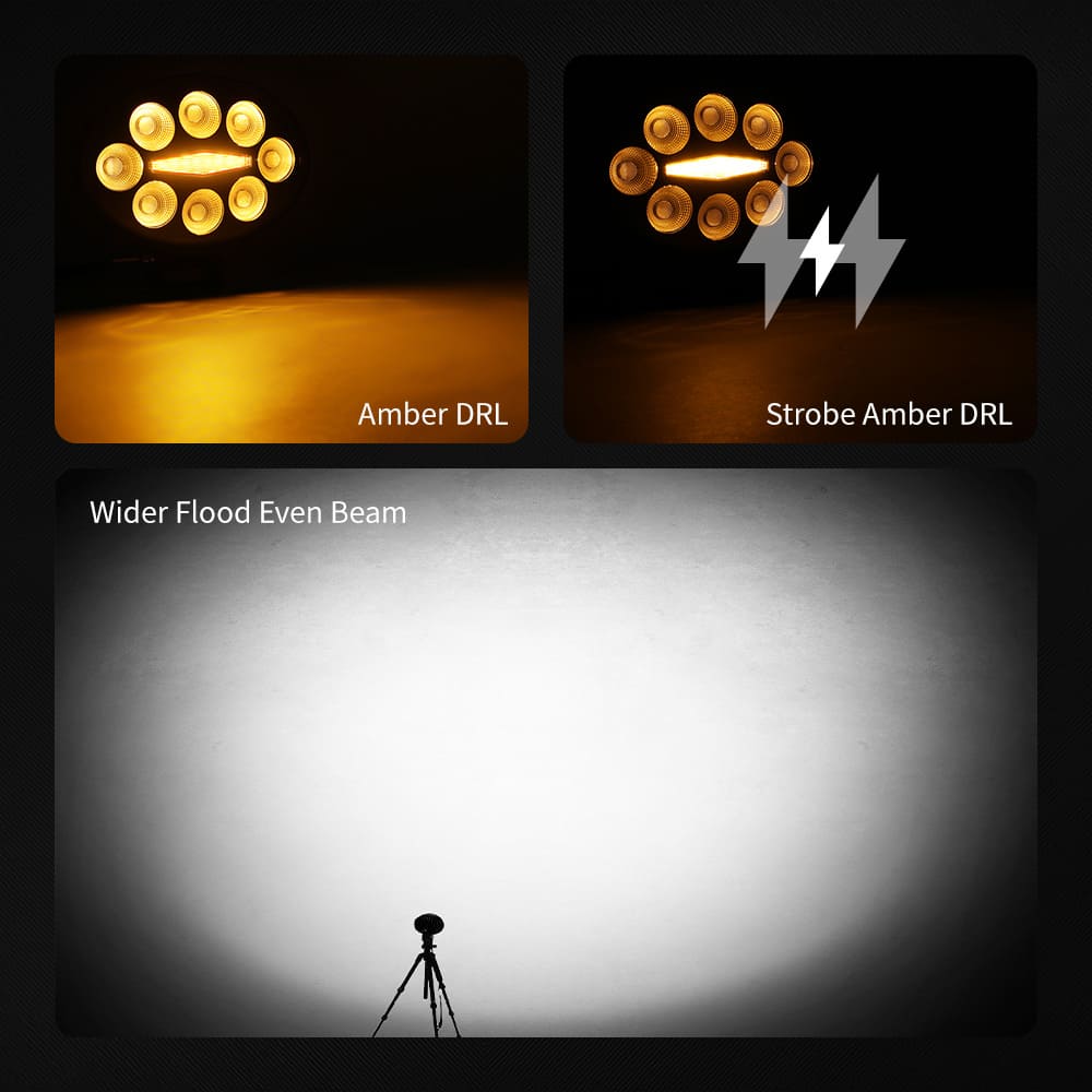 5.5 inch 27W Oval Led Work Lights for Tractors-970-ZH-8