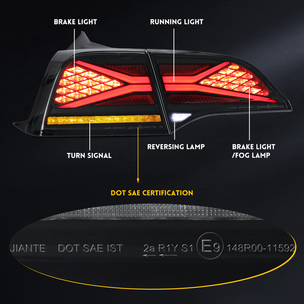 Tesla Model 3/Y Tail Lights with Turn Signal-WD-TSL01-US