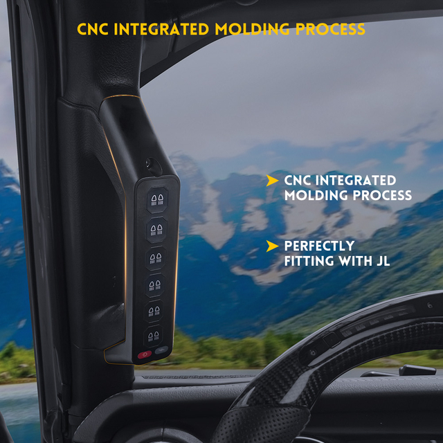 6 Gang Switch Panel With ACC for Jeep Wrangler JL