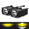 Upgrade Super Bright Dual Color High Low Beam Projector Lens Grill Lights -JG-993pro
