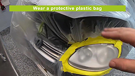 Wear a protective plastic bag