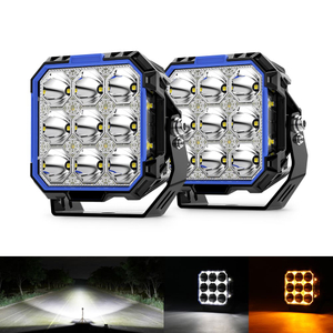 5inch Side Shooter LED Pod Lights With White&Amber DRL-F995-13