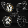 60W Round Motorbike LED Spotlights with Amber DRL-MC-5