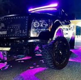 purple led light bar