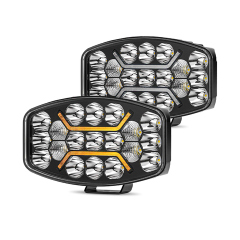 OVAL Led Truck Work Light WITH DRL For Scania