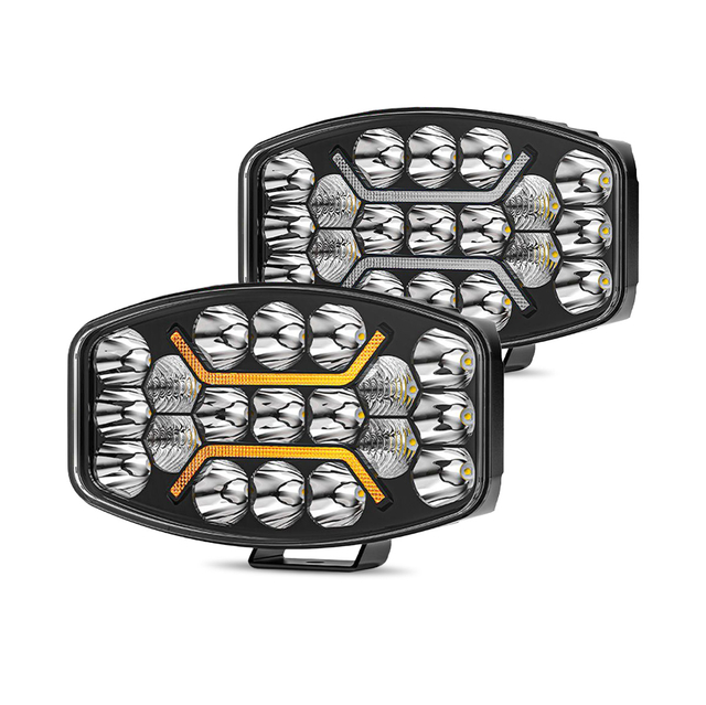 OVAL Led Truck Work Light WITH DRL For Scania