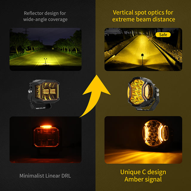 SideEye Scout 5inch Side Shooter Spot Light with Position Light