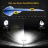 4.5 Inch Motorcycle LED Spotlights with X-Shaped DRL