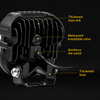 ECE R10 Certified Square Tractor Work Lights with 3D DRL