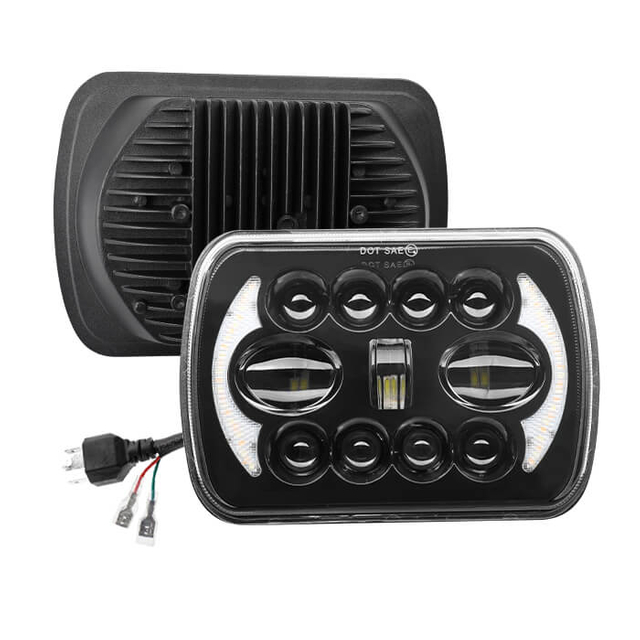 7x6 Projector Headlights with Moom Position Lights JG-T002YY