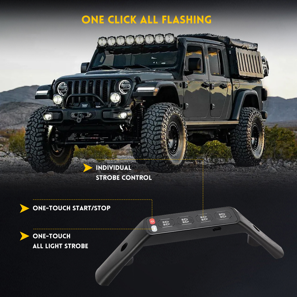 Wireless Grab Handle Switch Panel for Jeep Wrangler JL