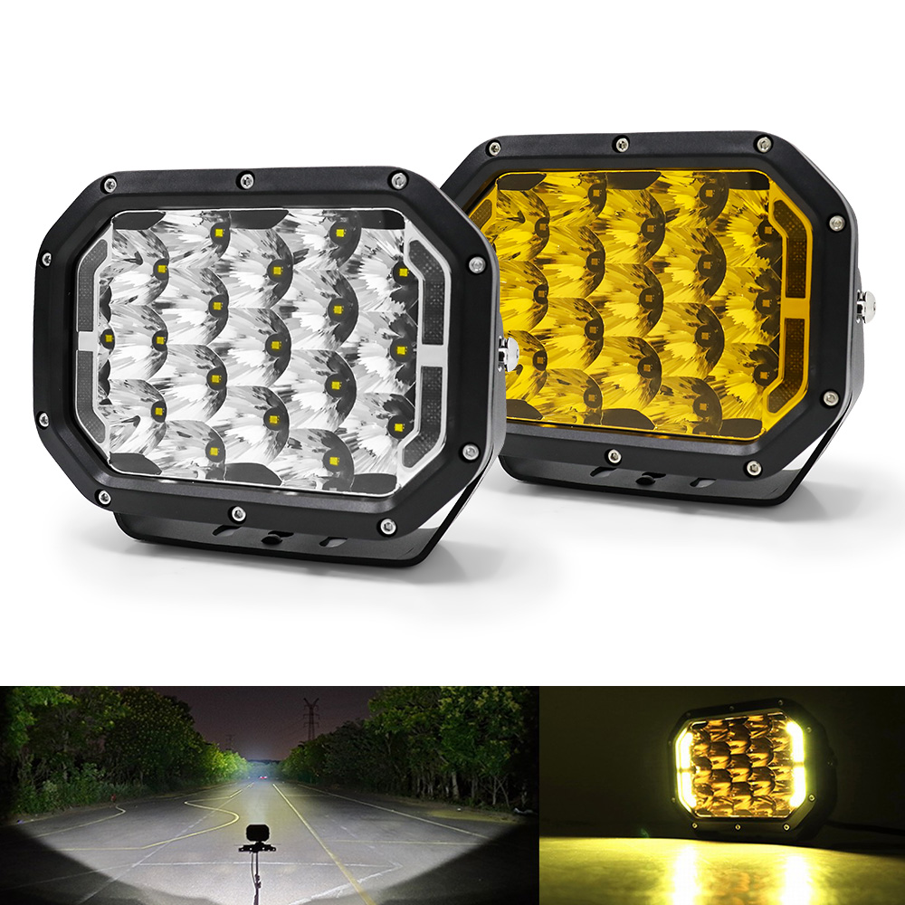 5x7 Rectangle Led Driving Lights with DRL JG-947