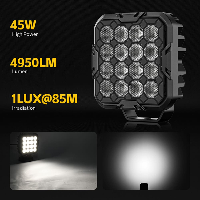 45W Square Led Work Light for Tractors-NC-63