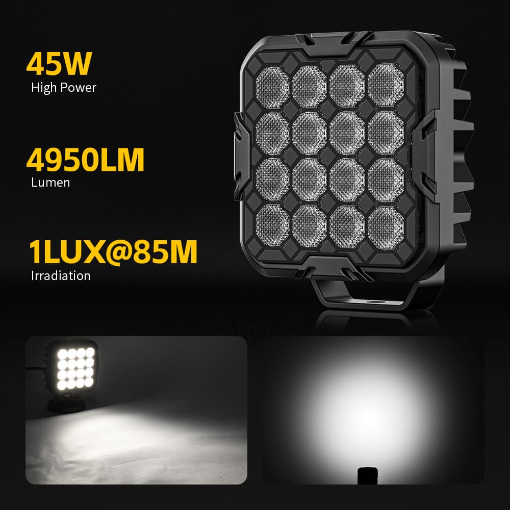 45W Square Led Work Light for Tractors-NC-63