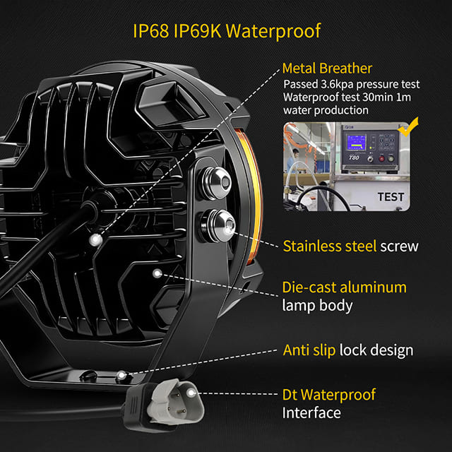 SideEye Scout 5inch Side Shooter Spot Light with Position Light