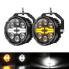 4.5 Inch Motorcycle LED Spotlights with X-Shaped DRL