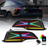 Upgraded Tesla Model 3/Y Tail Lights RGB with Turn Signal-WD-TSL01-RGB-US