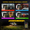 8 Gang RGB Switch Panel with APP&Remote Control-KZ-CP-8-WX-YK-APP