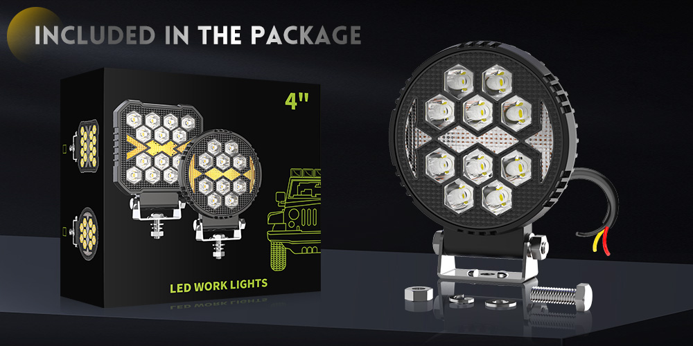 round led tractor work lights