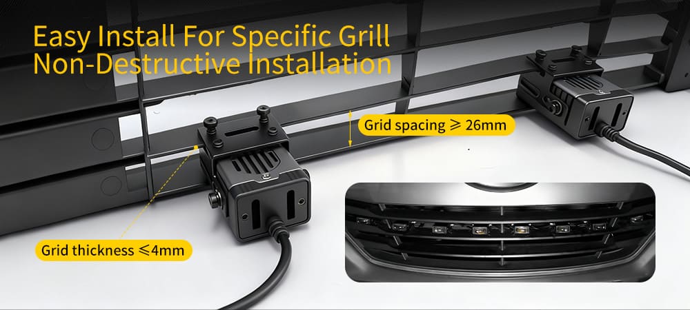 Non-Destructive-LED-Grille-Light-Installation-No-Drill-Grid-Mounting-Bracket-Technical-Spec