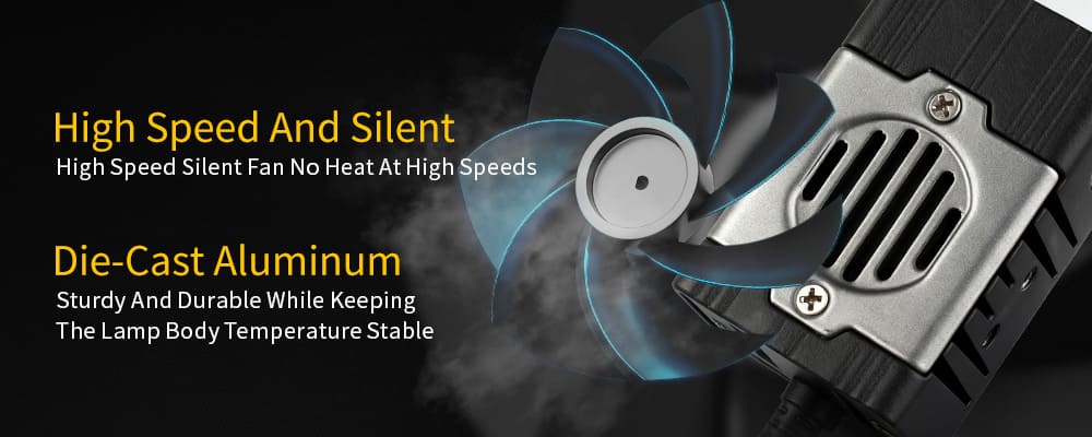 die-cast-aluminum-grille-light-housing-with-high-speed-silent-cooling-fan-for-led-driving-lights