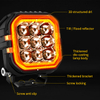 ECE R10 Certified Square Tractor Work Lights with 3D DRL