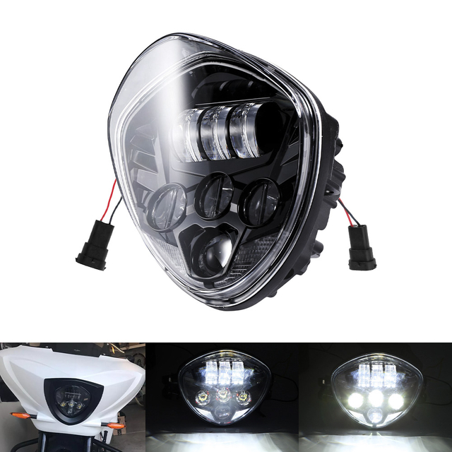 7" Motorcycle LED Headlight High Low Beam for Harley 10-12 FLSTSE-HL-1003