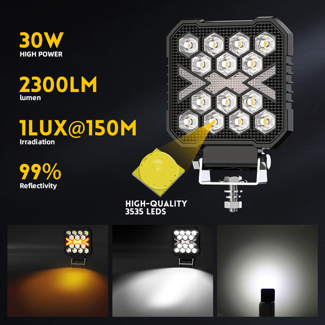 30W 4 inch LED Work Light Position Lights for Truck 950D-14