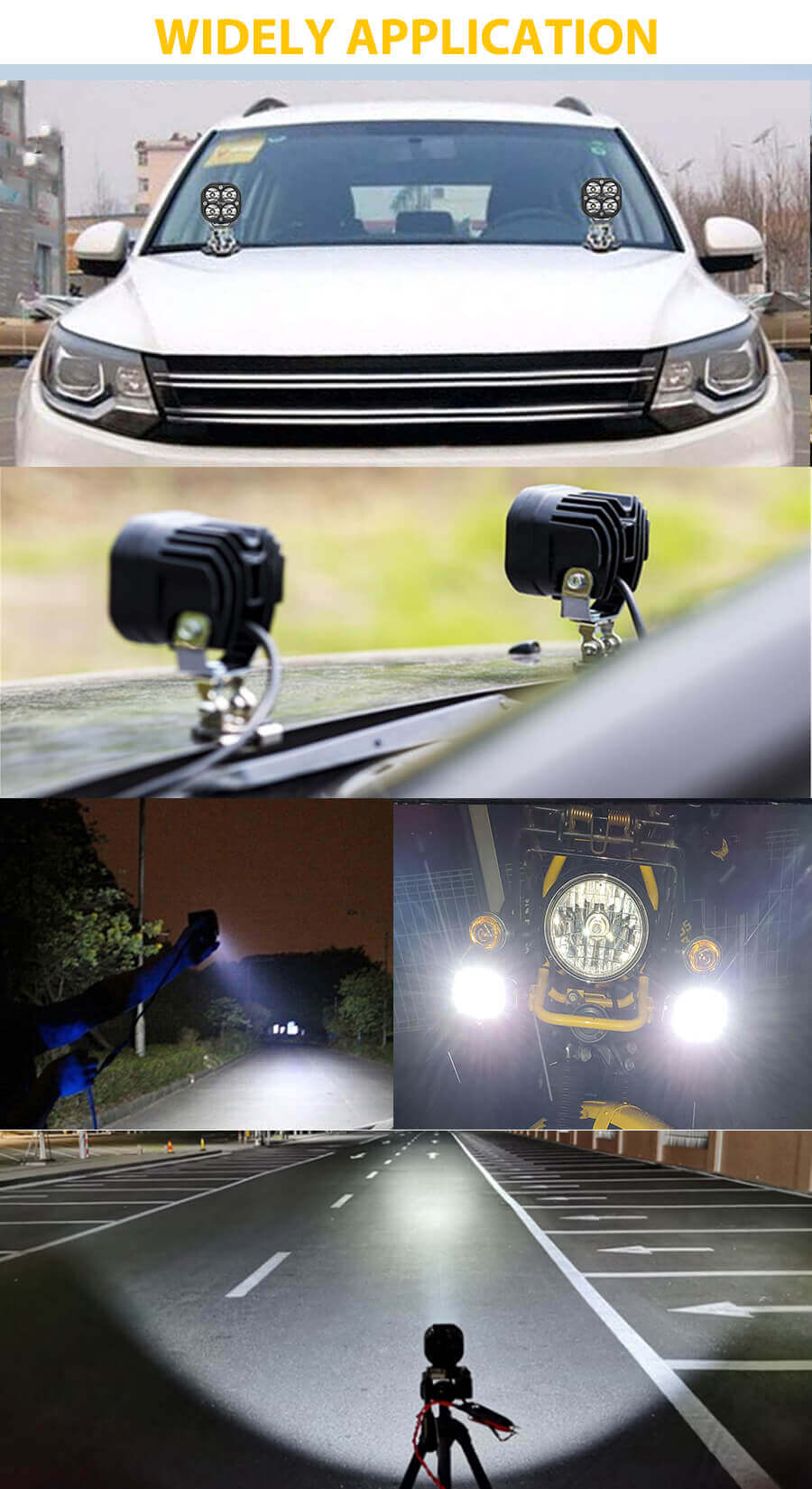 3 inch Jeep Light Pods Manufacturer JG-954H application