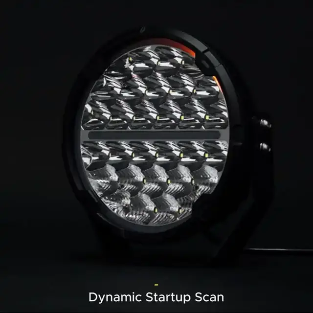 Safari SR 9" LED Driving Lights with Amber White DRL