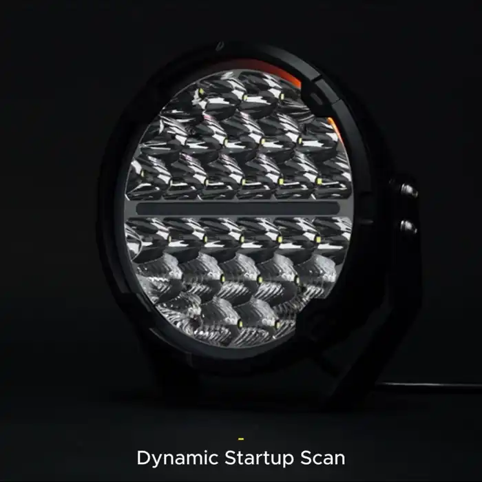 Safari SR 9" LED Driving Lights with Amber White DRL