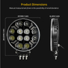 Apex XT 7-Inch 260W Truck Spotlight with Strobe Position Light- 901Y-20-7