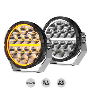 Safari SR 7 inch Round Driving Lights with Amber White DRL JG-D065-PRO