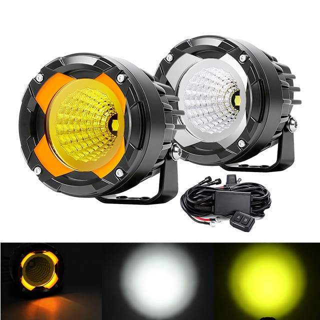 3.5 Inch LED Ditch Light with White Amber DRL