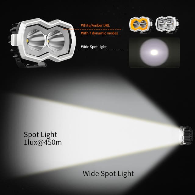 3.8 Inch pod light with Dynamic Chasing DRL