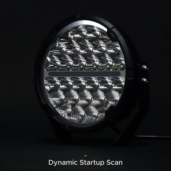 Safari SR 9" LED Driving Lights with Amber White DRL