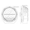 6.5 Inch Combo Beam LED Driving Light with Dynamic DRL