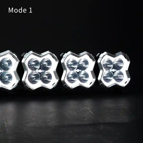 Linkable LED Light Bar with Dual-Color Dynamic DRL 