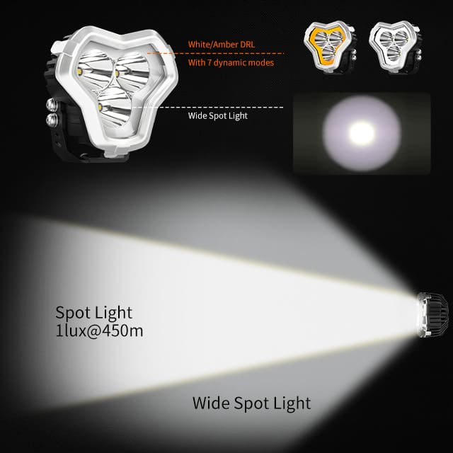 4.6 Inch pod light with Dynamic Chasing DRL